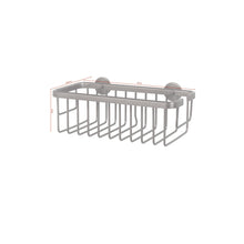 tesa MOON Graphite Shower Basket, single, self-adhesive, metal with PVD coating