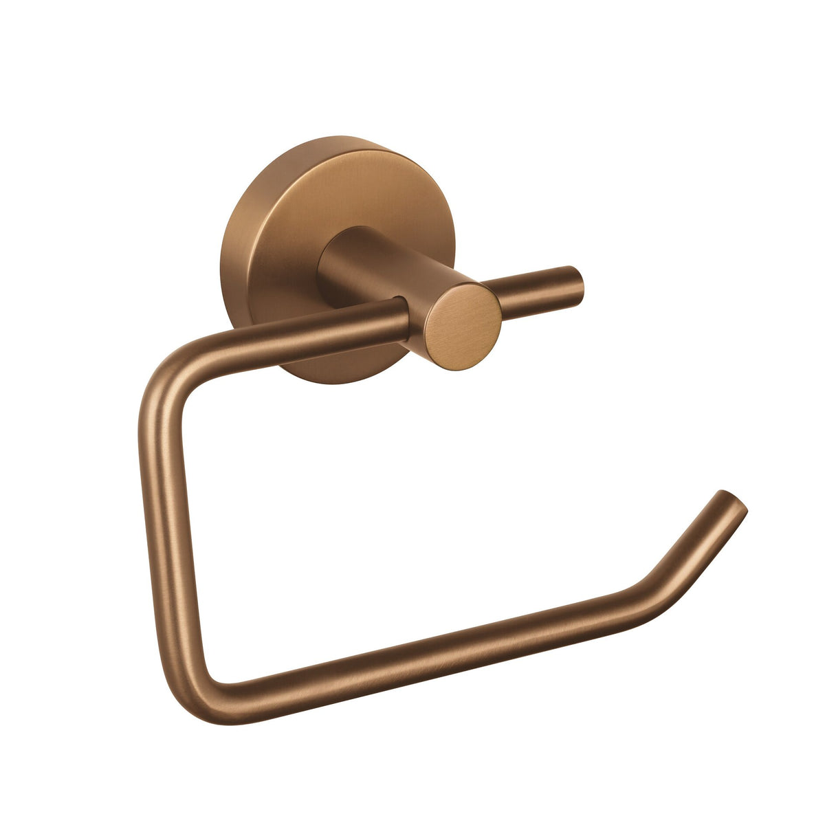 tesa MOON Bronze Toilet Paper Holder, Self-Adhesive, Metal with PVD Coating