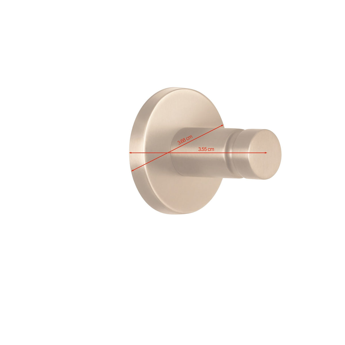 tesa MOON Bronze Towel Hook, self-adhesive, PVD-coated metal