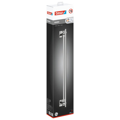 tesa EKKRO Towel Rack, Self-Adhesive, Chrome-Plated Metal