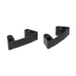 A black replacement rubber bracket from Diversey Deutschland GmbH & Co. OHG, compatible with items 7517427, 7517310, and 7511293. Made of durable replacement rubber plastic with ribbed sides, angled arms, and two mounting holes. Package (1 piece).