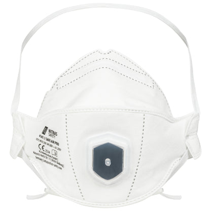 NITRAS SAFE AIR PRO, respiratory mask, white, EN 149, box of 15 pieces premium quality | Pack (15 pieces)