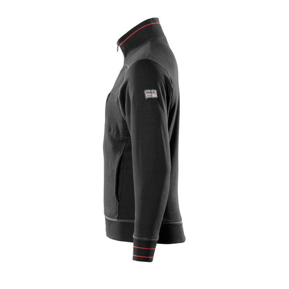 MASCOT® Chania Sweatshirt mit Reißverschluss, schwarz