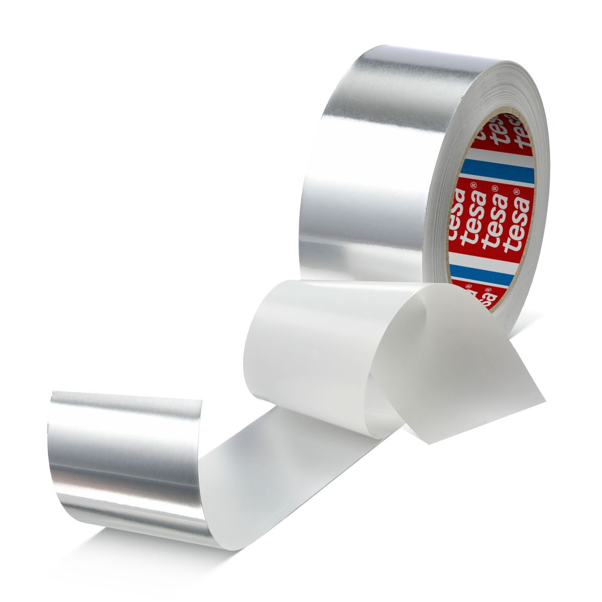 tesa 50525 Aluminum, linerless, 50 m x 50 mm, silver