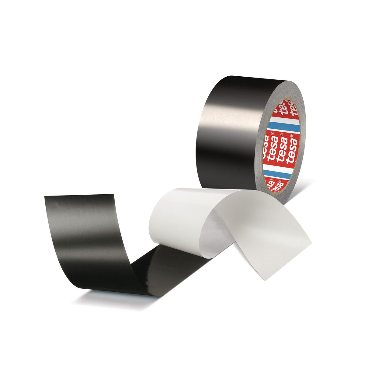tesa 50577 Aluminum Tape, 25 m x 50 mm, Matte Black