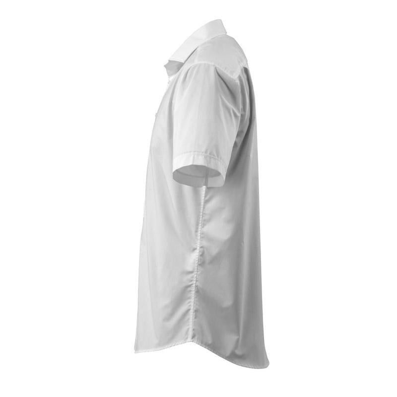Shirt, short sleeves, classic fit, white