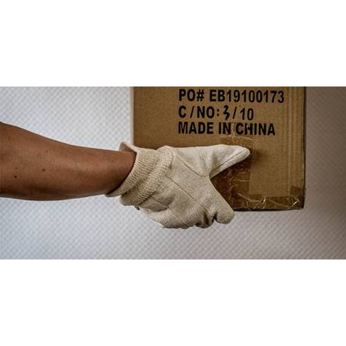 NITRAS Baumwoll-Jersey-Handschuhe, naturfarben Baumwoll-Jersey, Größe 10 | Packung (12 Paare)