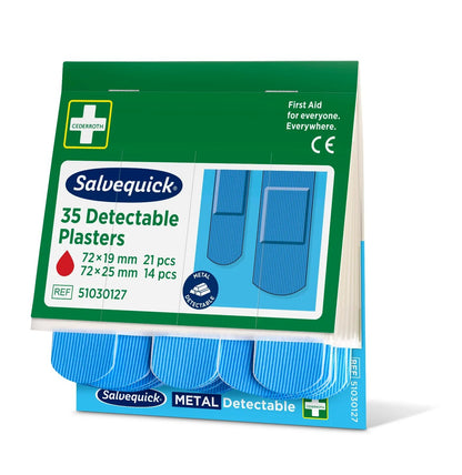 Blauer detektierbare Pflaster, 35 stück/mine  | Packung (35 Stück)