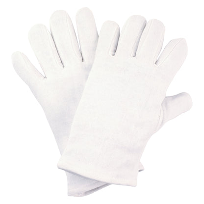 NITRAS cotton jersey gloves, white, OEKO-TEX cotton jersey | Pack (12 pairs)