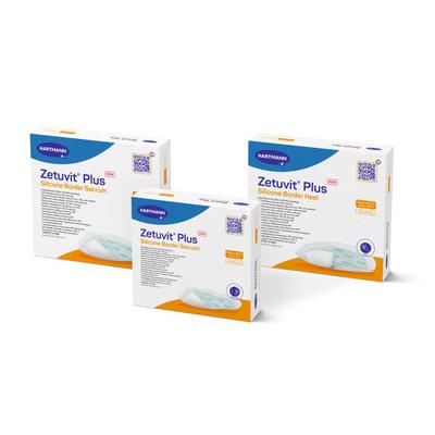 Zetuvit Plus Silicone Border Sacrum Wound Dressing 23x23 cm | Pack (10 pieces)