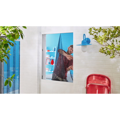 tesa COMFORT Window Screen, 100 x 100 cm, Anthracite – Usage