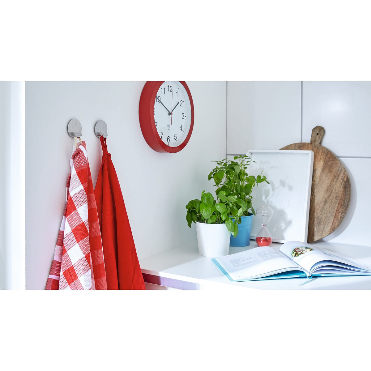 tesa Powerstrips Metal Hook S, Round, White – Usage