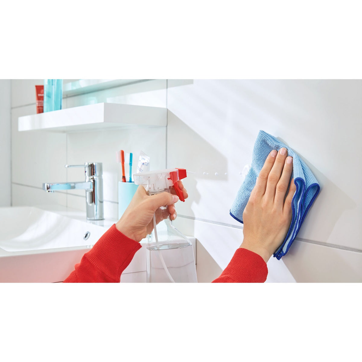tesa Powerstrips Metal Hook S, Round, White – Usage