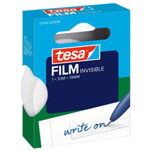 tesafilm 57312 Invisible, Hängefaltschachtel, 33 m x 19 mm, weiß-matt