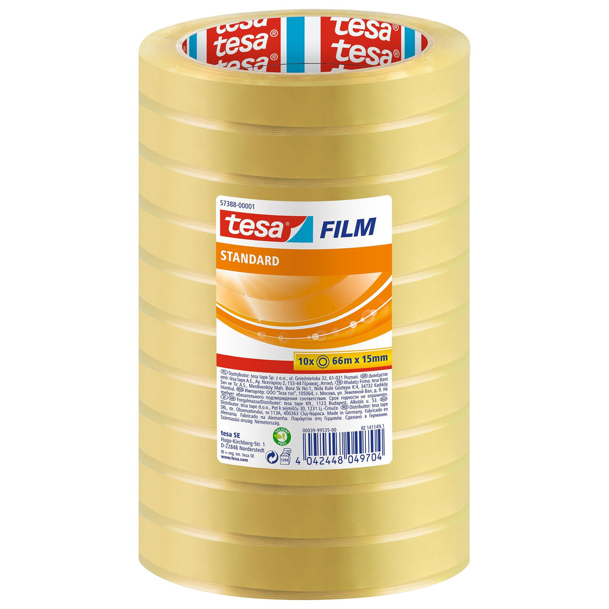 tesafilm 57388 Standard, Shrink, 66 m x 15 mm, clear