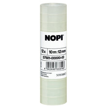 tesa NOPI Klebefilm, transparent, 10 m x 12 mm