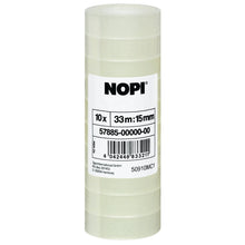 tesa NOPI Klebefilm, transparent, 33 m x 15 mm