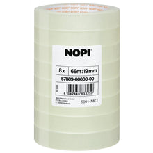 tesa NOPI Transparenter Klebefilm, 66 m x 19 mm
