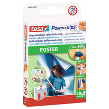tesa Powerstrips Poster Strips, white