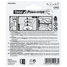 tesa Powerstrips Ceiling Hooks, White