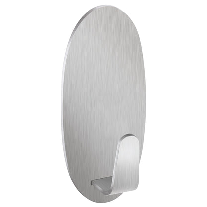 tesa Powerstrips L Metal Oval Hook, White