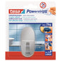 tesa Powerstrips L Metal Oval Hook, White