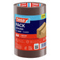 tesapack Strong Cardboard Sealing Tape, brown, 66 m x 50 mm, 3 rolls