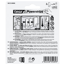 tesa Powerstrips L-Shaped Corner Hook, White