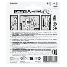 tesa Powerstrips Self-Adhesive Hooks with Removable Wire Hooks, Clear