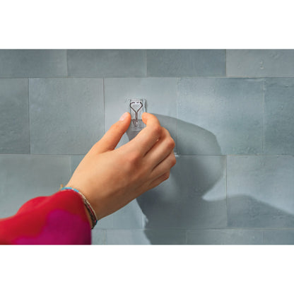 tesa Powerstrips Self-Adhesive Hooks with Removable Wire Hooks, Clear – Usage
