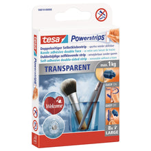 tesa Powerstrips Transparent LARGE