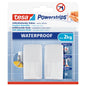 tesa Powerstrips Waterproof Hooks WAVE, white