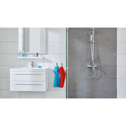 tesa Powerstrips Waterproof Metal Hooks, White – Instructions for Use