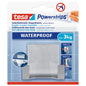 tesa Powerstrips Waterproof Duo Hook Zoom, Metal, White