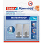 tesa Powerstrips Waterproof S Metal Zoom Hook, White