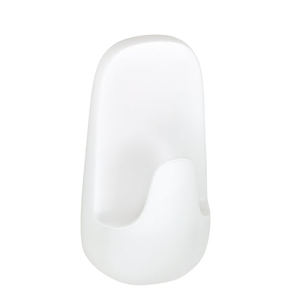 tesa Powerstrips Hooks, Waterproof L, Plastic, White