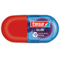 tesa GLUE ROLLER Permanent Mini, 6 m x 5 mm, clear, with label