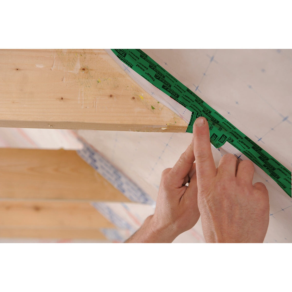 tesa Professional 60077 Vapor Barrier Tape, 25 m x 50 mm, green – Applications