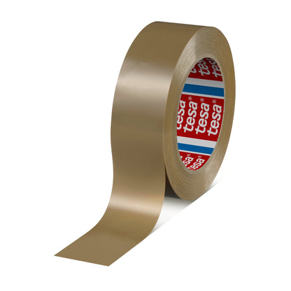 tesa 60422 Premium PVC Packaging Tape, Brown, 66 m x 38 mm