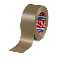 tesa 60422 Premium PVC Packaging Tape, Brown, 66 m x 50 mm