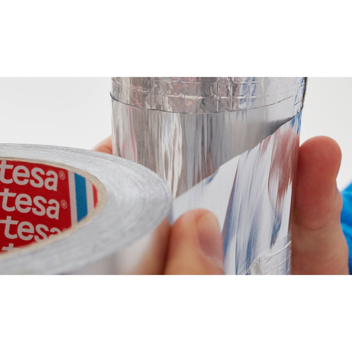 tesa 60630 Aluminum Adhesive Tape, 50 m x 50 mm, Matte Silver – Applications