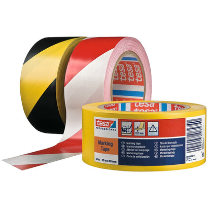 tesa Professional 60760 Marking Tape, Temporary, 33 m x 50 mm – Assortment