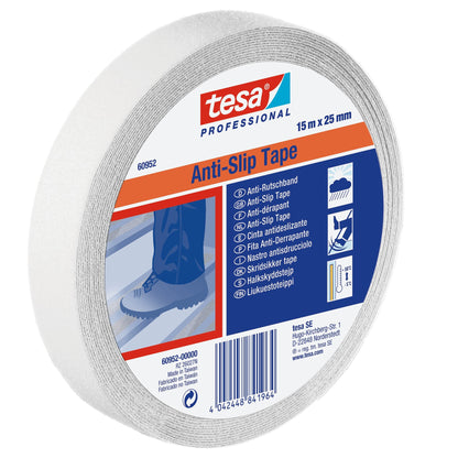 tesa Professional 60950 / 60952 Transparent Anti-Slip Tape, 15 m x 25 mm