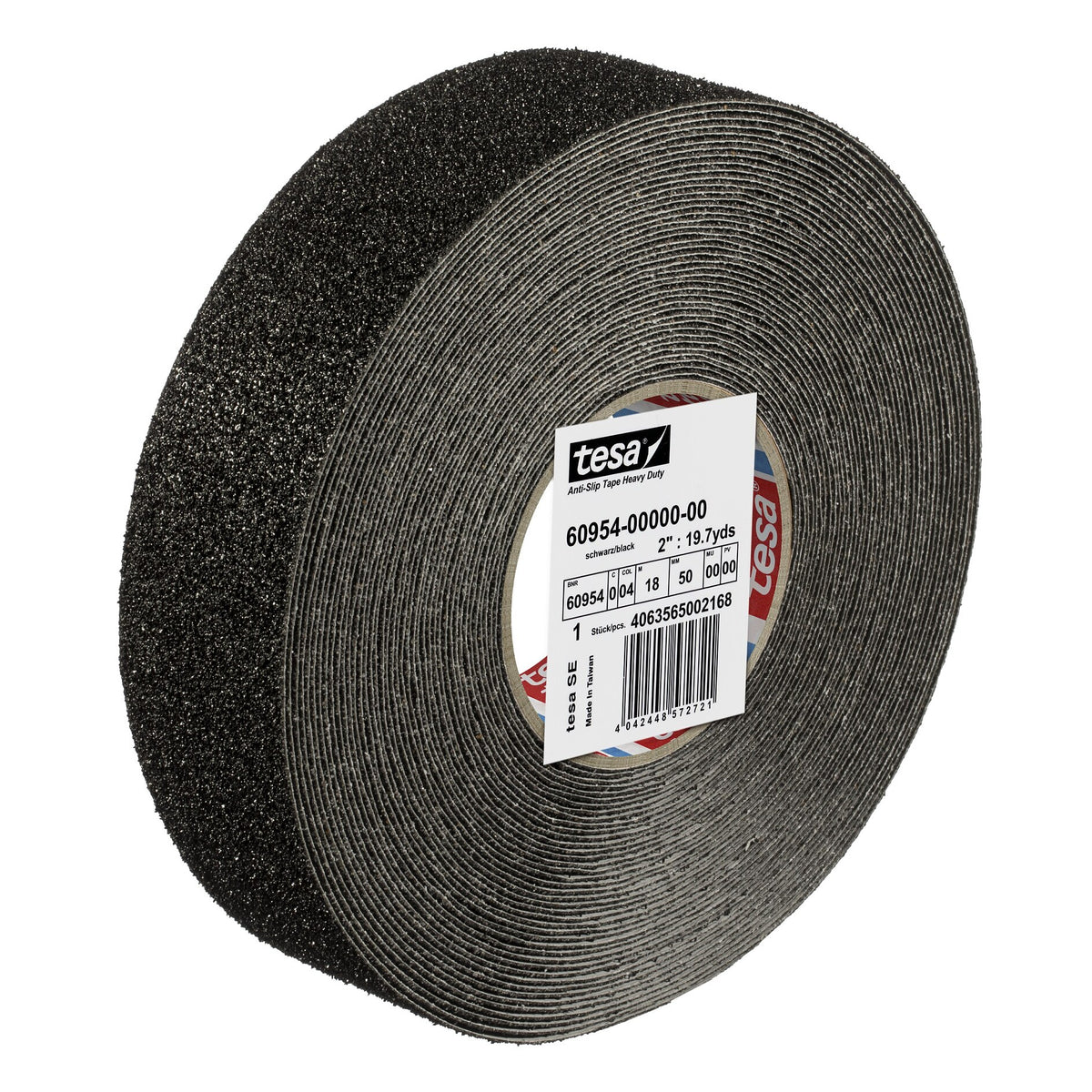 tesa 60954 Extra-Strong Anti-Slip Tape, 18 m x 50 mm, black