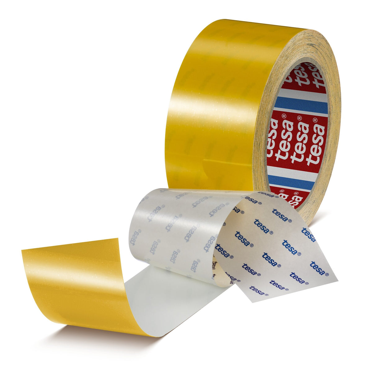 tesa 60960 Scratch-Resistant PET Floor Marking Tape, 20 m x 50 mm, yellow