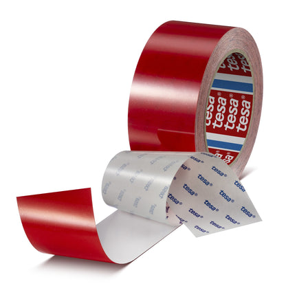 tesa 60960 Scratch-Resistant PET Floor Marking Tape, 20 m x 50 mm, red