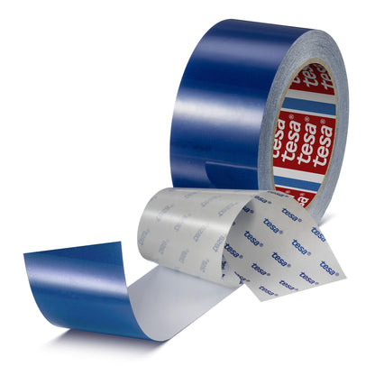 tesa 60960 Scratch-Resistant PET Floor Marking Tape, 20 m x 50 mm, blue