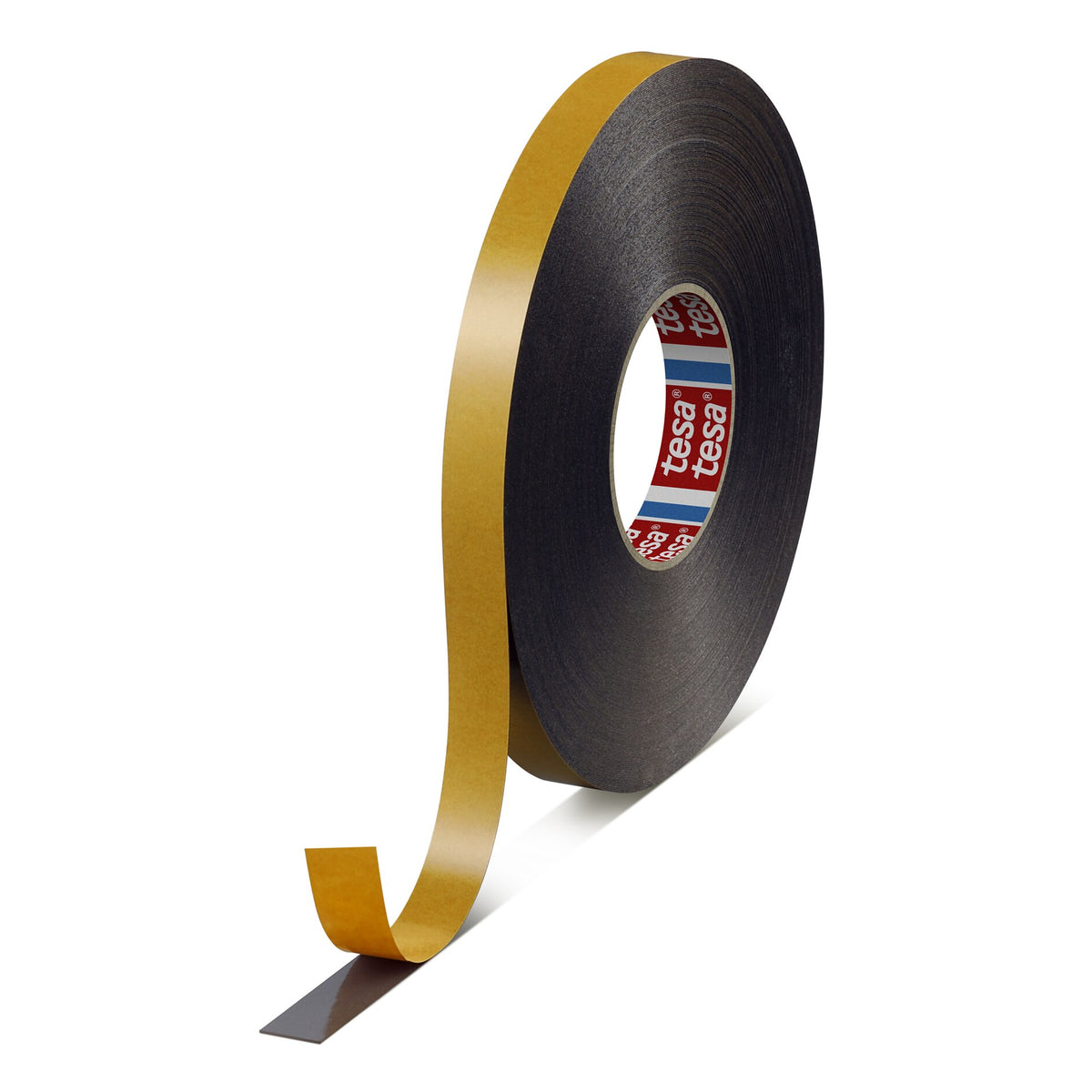 tesafix 62932 PE Foam Adhesive Tape, 50 m x 19 mm, black