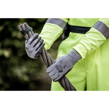 NITRAS CUT B, Schnittschutzhandschuhe, grau / schwarz