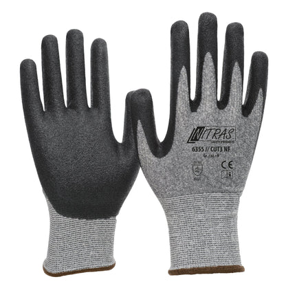 NITRAS CUT C NF, Schnittschutzhandschuhe, grau / schwarz